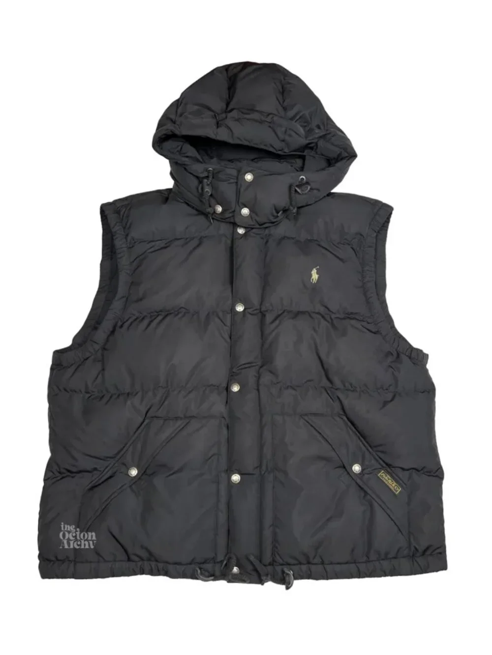 Size XXL Polo Ralph Lauren Water-Repellant Down Vest 'Black' 391140 Pre-Owned